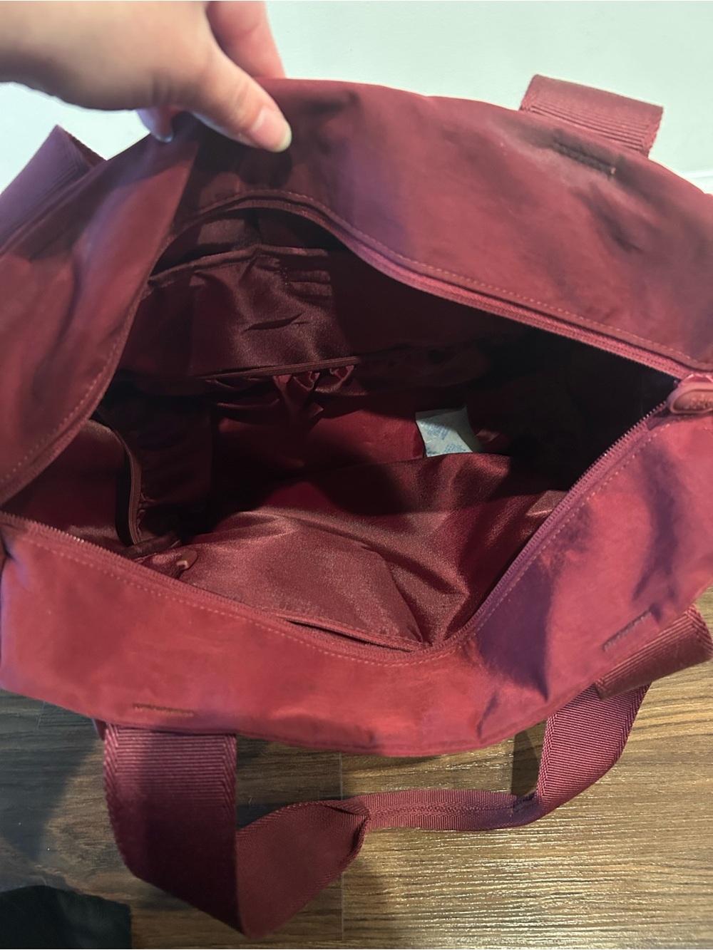 BEIS Sport Tote Burgundy - Picture 6 of 10